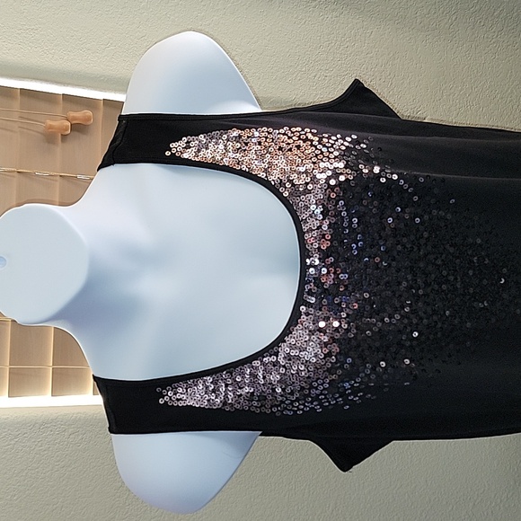 Apt.9 black sequined tank top size 2X - Picture 2 of 9